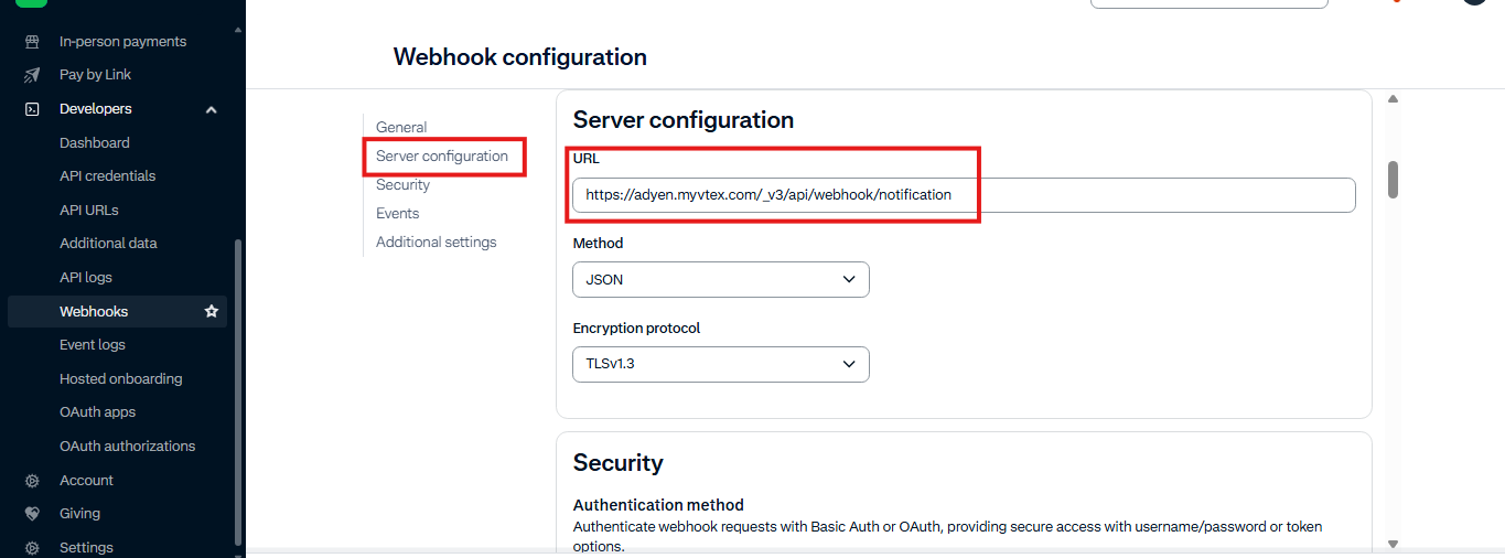 Server Configuration